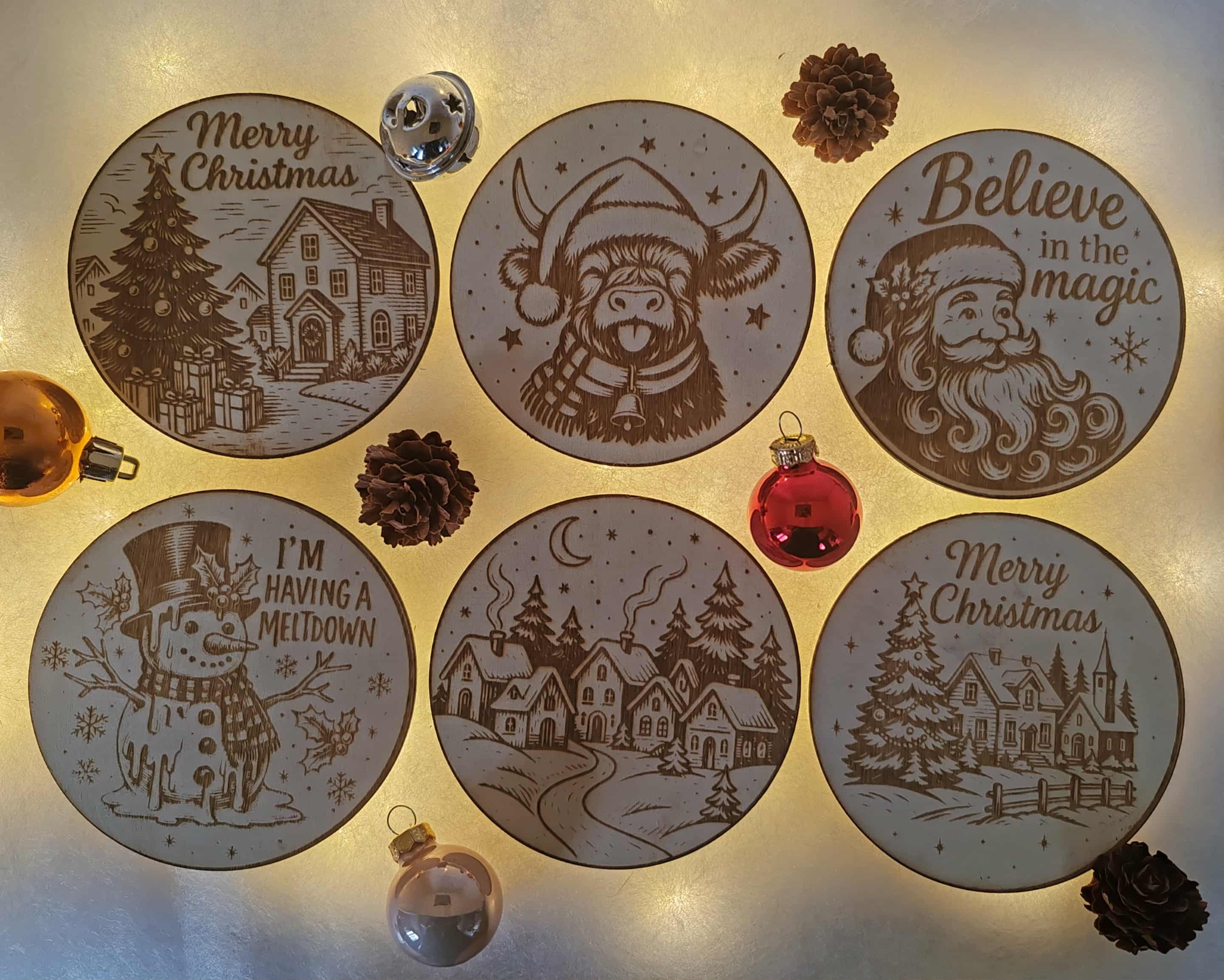 Sous-verres Edition Noël