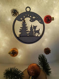 Boule de Noël en Bois - Faon