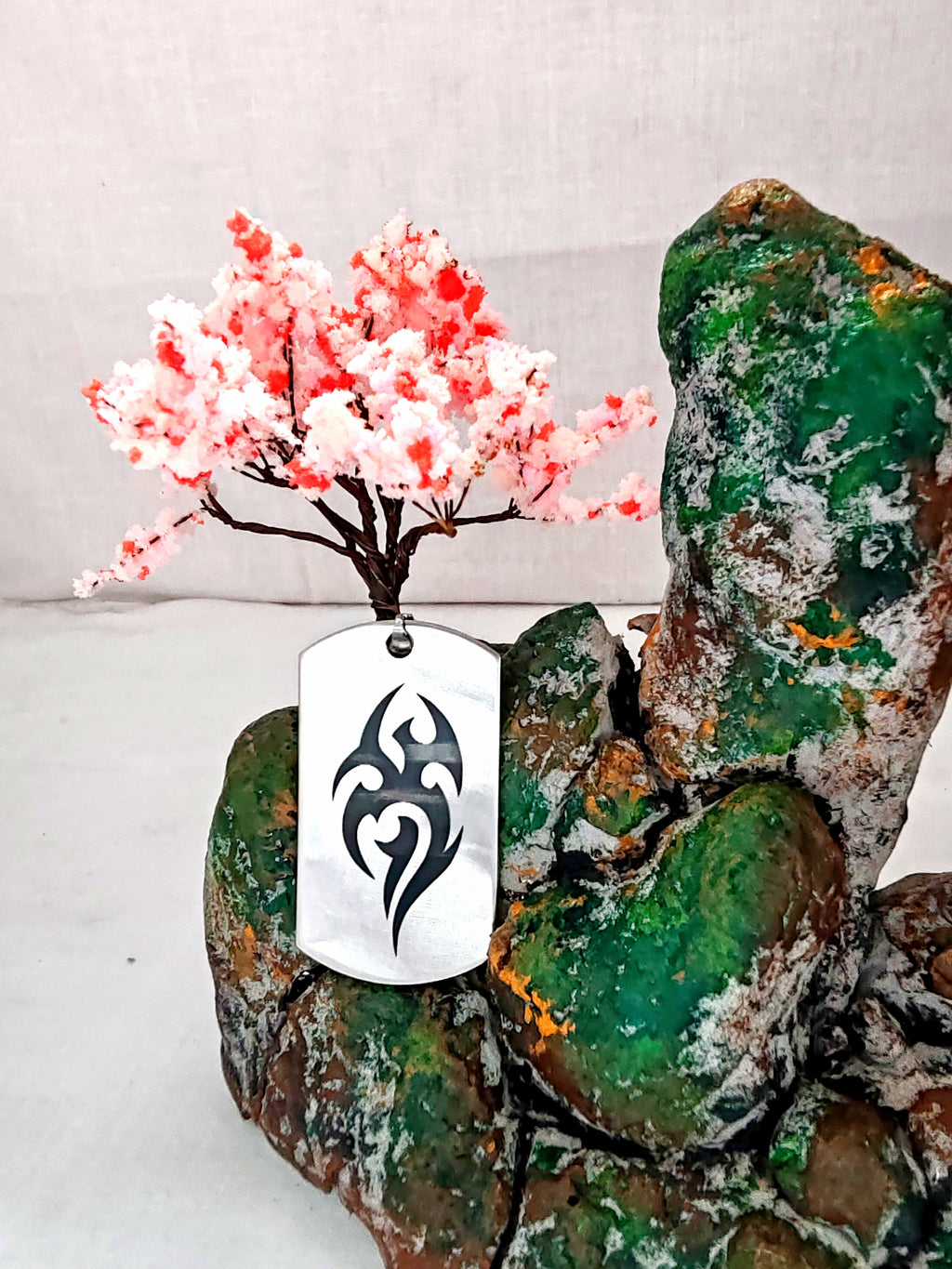 Collier avec plaque métallique - Personnalisable