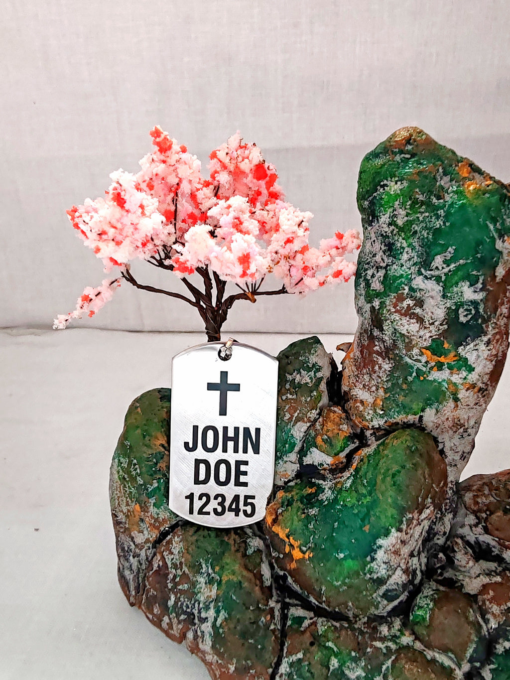 Collier avec plaque métallique - Personnalisable