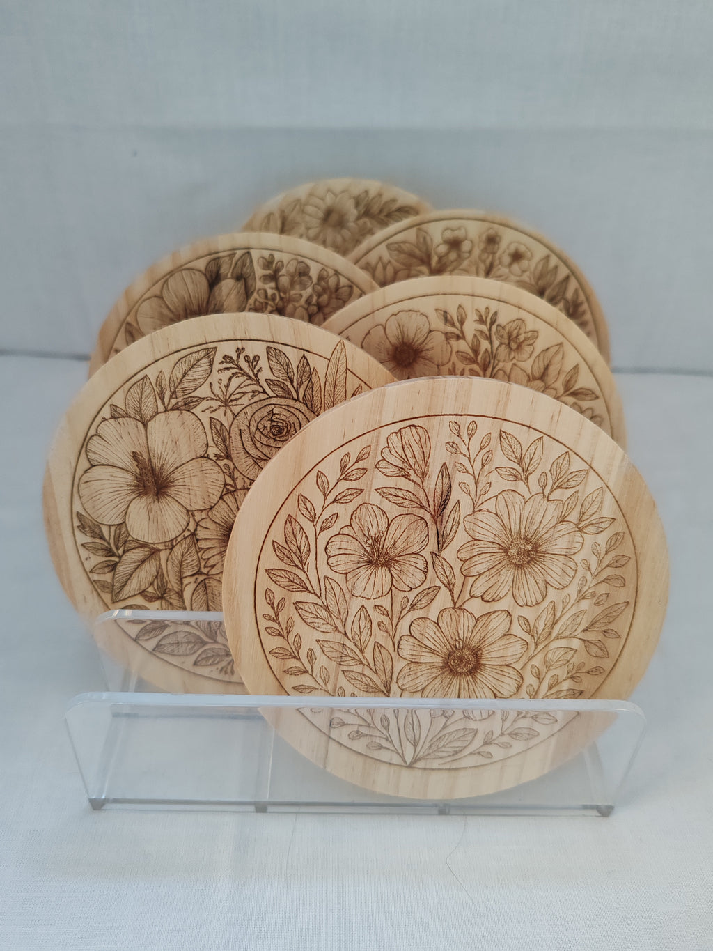 Sous verres Fleurs