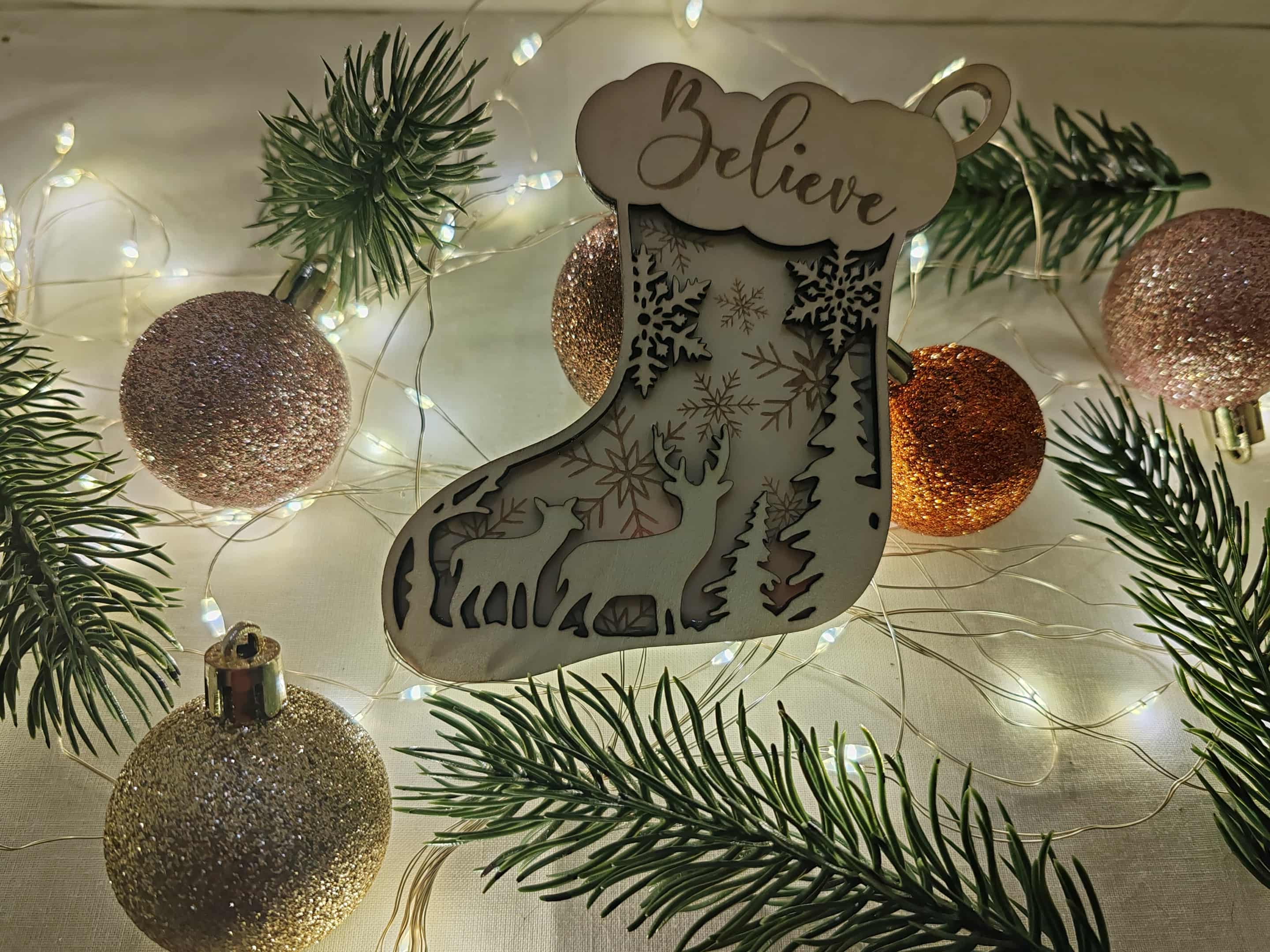 Décoration Chaussette Edition Noël - Happy Holiday