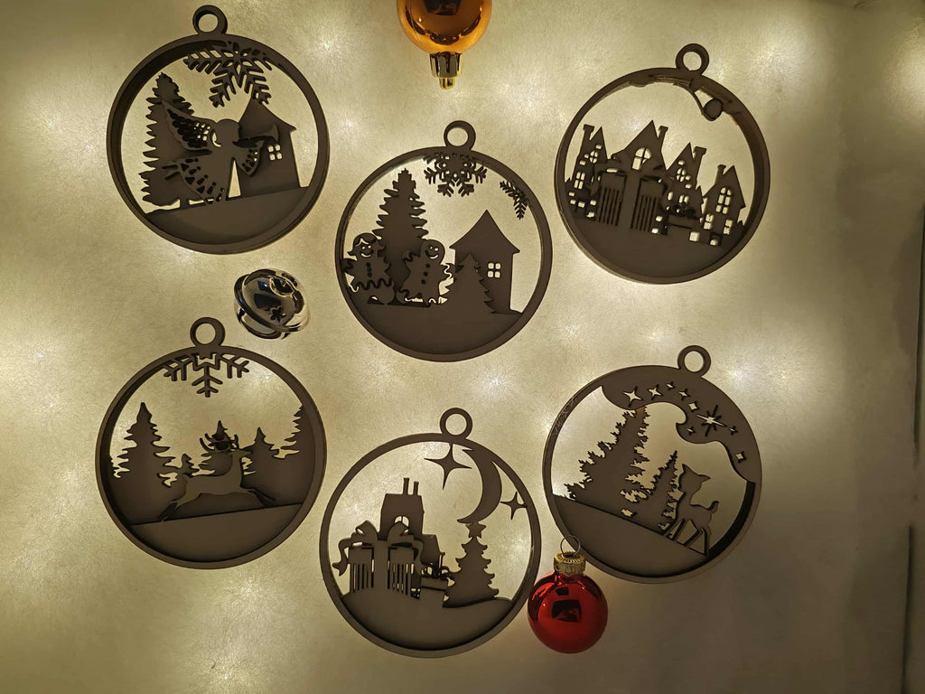 Boule de Noël en Bois - Cerf