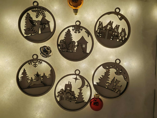 Boule de Noël en Bois - Ange